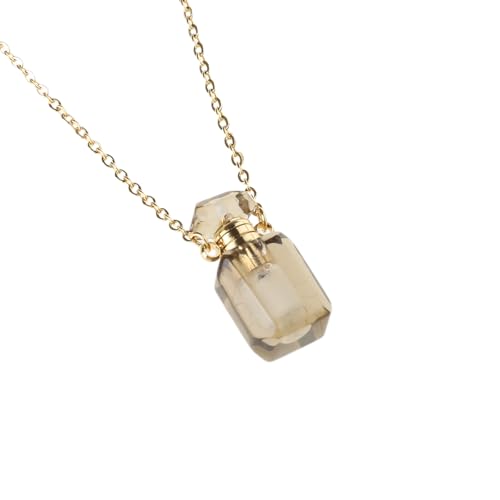 Wynrzyj Elegante Parfumsbehälter Halskette Anhänger Einstellbare Länge Neckkäse Orament Stylish Crystal Clavicle Kette Kettenverzierung Eviplikatiertes Kristallzubehör von Wynrzyj