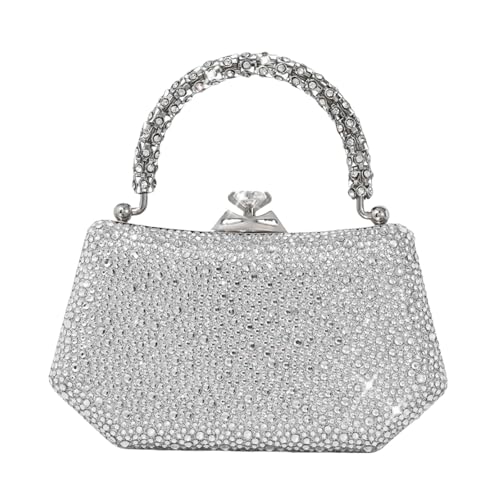 Wynrzyj Elegante Strassstack Für Frauen Luxuriöser Abend Geldbeutel Crossbody Taschen Mit Kettenriemen Für Party Hochzeit Modische Party Geldbörse von Wynrzyj