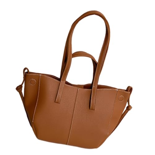 Wynrzyj Frauen Koreanische PU Leder Unterarmtasche Mit Großer Kapazität Modischer Umhängetasche Einfacher Einkaufsbotshänder Handtasche Elegante Frauenhandtasche von Wynrzyj