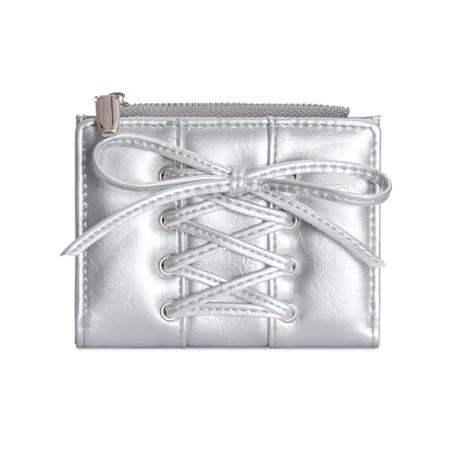 Wynrzyj Korean Styles Brieftasche Mit Krawattengurt Coin Bag Schöne Brieftasche PU Leder Geldbörse Kurz Geldbeutel von Wynrzyj