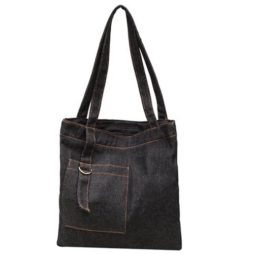 Wynrzyj Mode Übergroße Frauen Handtasche Jeans Shopper Tasche Mit Ergonomischen Handles Umhängetaschen Für Aktivitäts Multi Kompartiment Tasche von Wynrzyj