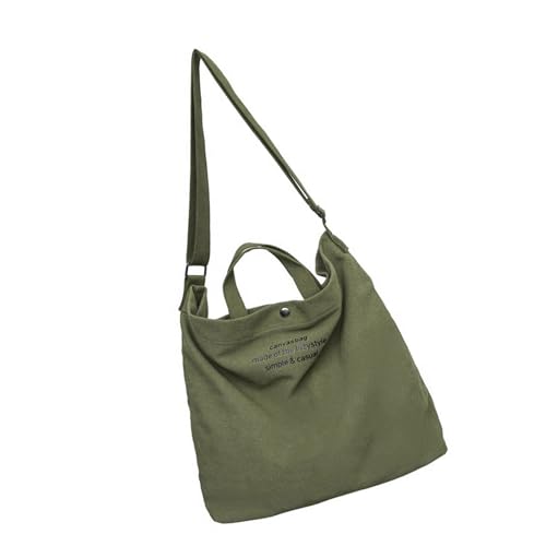 Wynrzyj Multifunktionaler Leinwand Umhängetasche Mit Großer Kapazität Für Unisex Schüler Buchen Schulsbeutel Travel Crossbody Handtasche Verstellbare Gurtlänge von Wynrzyj