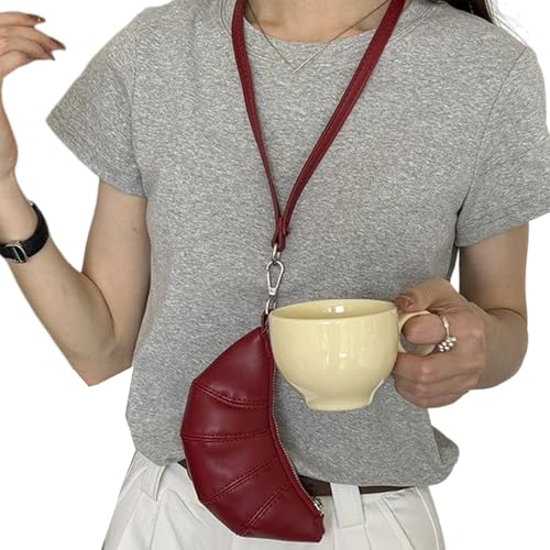 Wynrzyj Praktische Horn Hals Beutel Münzhalter Einstellbarer Riemen Praktische PU Brieftasche Für Tägliche Verwendung Leichter Münzhalter Verwenden von Wynrzyj