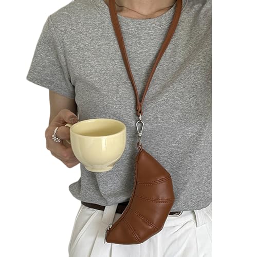 Wynrzyj Praktische Horn Hals Beutel Münzhalter Einstellbarer Riemen Praktische PU Brieftasche Für Tägliche Verwendung Leichter Münzhalter Verwenden von Wynrzyj