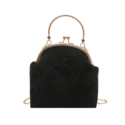 Wynrzyj Retro Chinesische Stile Crossbody Umhängetasche Schmetterling Abendklammerungen Geldbörsen Mit Kussschlossknödel Taschen Handtasche Geldbörsen Frauen Umhängetasche von Wynrzyj