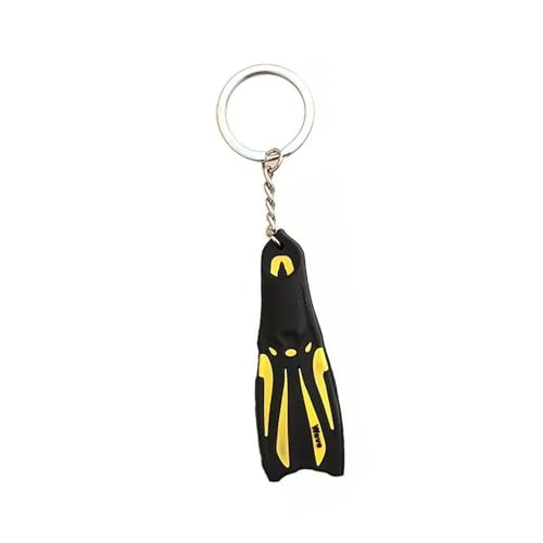 Wynrzyj Set Von 1 Empfindlichen Flippers Key Chain Creative Silicon Diving Floppers Keyring Eleganter Schlüsselhalter Für Diver von Wynrzyj