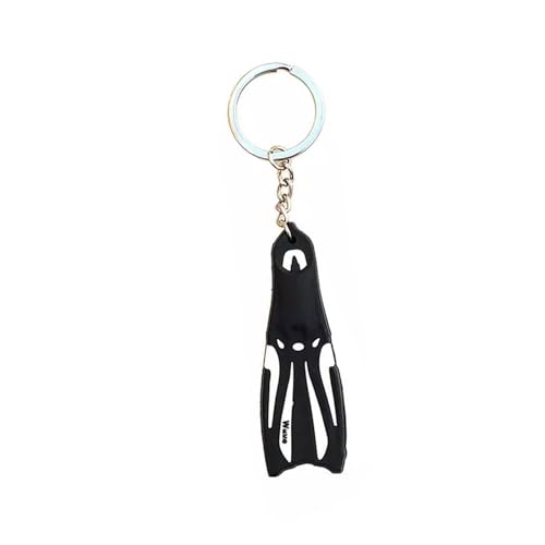 Wynrzyj Set Von 1 Empfindlichen Flippers Key Chain Creative Silicon Diving Floppers Keyring Eleganter Schlüsselhalter Für Diver von Wynrzyj