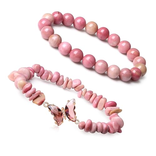 Wynrzyj Sprudeln Schmetterling Anhänger Armbänder Zarte Kristall Perlen Schmetterlingsarmband Ensembles Geschenk Für Trendsetters Verstellbare Handgelenksgröße von Wynrzyj