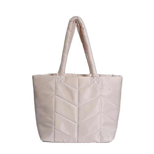 Wynrzyj Stilvolle Gesteppte Umhängetasche Nylon Achselhalterbeutel Casual Einkaufstaschen Große Handtasche Für Den Täglichen Gebrauch Arbeitsreisen Tasche Tasche von Wynrzyj