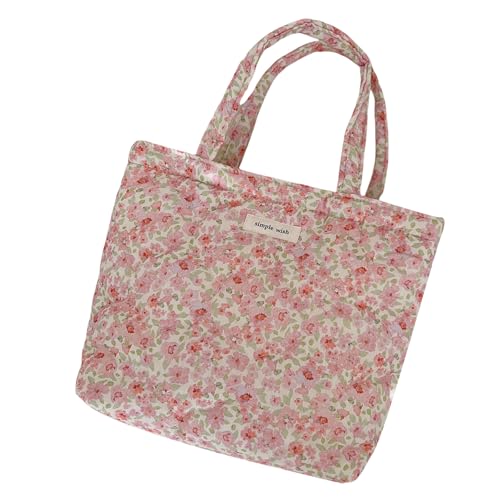 Wynrzyj Stilvoller Winter Gesteppte Baumwollhandtasche Große Kapazität Blumen Umhängetasche Mit Bequemem Zum Einkaufsstoffhandtasche Wynrzyj Stilvoller Winter Gesteppte Baumwollhandtasche Große Kapazität Blumen Umhängetasche Mit Bequemem Zum Einkaufsstoffhandtasche von Wynrzyj