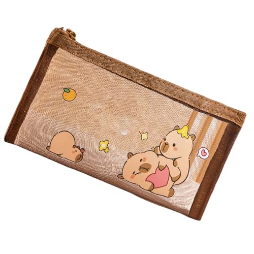 Wynrzyj Student Bencil Bag Cartoon Animal Case Große Kapazität Stift Für Die Organisation Von Schulbedarf Capybara Pen Box Case Schulmaterial Für Mädchen Schüler von Wynrzyj