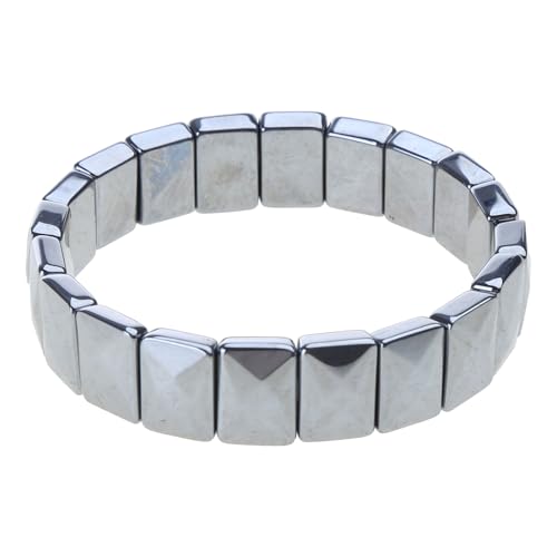 Wynrzyj Terahertz Armband Armreif Rechteck Perle Handreihe Funkelndestellbare Armband Natürlicher Terahertz Steinschmuck Decor Wynrzyj Terahertz Armband Armreif Rechteck Perle Handreihe Funkelndestellbare Armband Natürlicher Terahertz Steinschmuck Decor von Wynrzyj