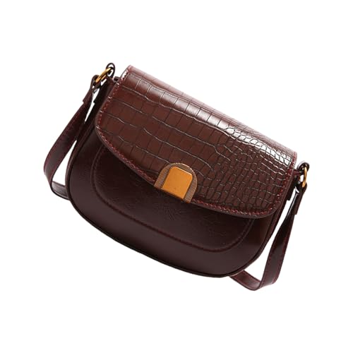 Wynrzyj Tränenfeste Steinmuster PU ABERMAIN Geldbeutel Mode Vorspannung Casual Umhängetasche Für Frauen Mit Geräumiger Tasche Modisch Steinmuster von Wynrzyj