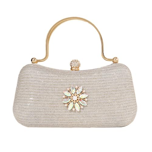 Wynrzyj Trendige Partyhandtasche Mit Strasssteinen Die Crossbody Geldbörsen Abend Umhängetasche Für Soziale Versammlungen Und Abendessen Bequeme Grip Clutch Detailliert Haben von Wynrzyj