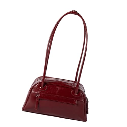 Wynrzyj Winter Umhängetasche Feste Farbe Unterarm Retro Achselhöhle PU Leder Handtasche Für Reiseminnenhand Handtasche Mode Achsel Retro Achsel Winter Schulter von Wynrzyj