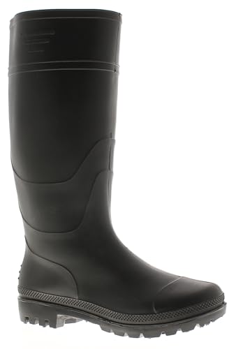 NEU Herren/Herren Schwarz Voll Länge Gummi Wasserfeste Gummistiefel schwarz - UK Größen 6-13 - Schwarz, 42 von Wynsors
