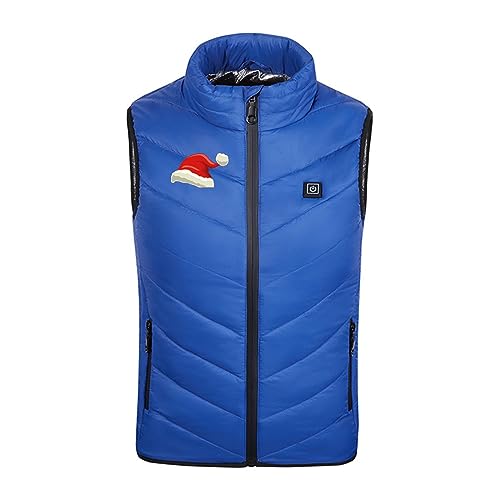 Beheizbare Jacke Kinder Beheizte Weste mit Weihnachtsdruck USB Heizweste Winter Weste Elektrische Warme mit 3 Temperaturstufen Wärmejacke Leicht Waschbar Kleidung für Outdoor Camping Skifahren von Wyongtao