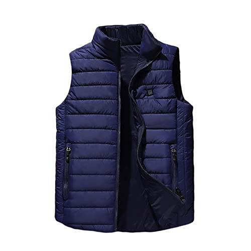 Beheizbare Weste Damen Herren Beheizbare Daunenjacke 4 Heizzonen 3 Temperaturstufen Waschbare Beheizte Winter Unisex Weste Wasserdichte Beheizte Weste Jagd Motorrad Outdoor Arbeit Camping Radfahren von Wyongtao