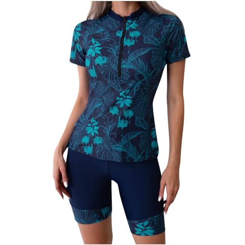 Damen Rash Guard Sets Reißverschluss Langarm Badeanzug Top Swim Shirt Board Shorts Badeanzüge Bademode 2 Teiliger Schwimmshirt Surfshirt Weste Bikinioberteil Badeanzug Bades Damen Rash Guard Sets Reißverschluss Langarm Badeanzug Top Swim Shirt Board Shorts Badeanzüge Bademode 2 Teiliger Schwimmshirt Surfshirt Weste Bikinioberteil Badeanzug Bades von Wyongtao
