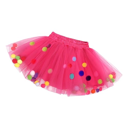Tüllrock Mädchen Tütü Rock Ballett Tanz Skorts Tüllrock Tütü Kinder Regenbogen Ballettrock Pettiskirt Tutu Rock Karneval Tüllrock Mädchen Tüllrock Bunt Kinder von Wyongtao