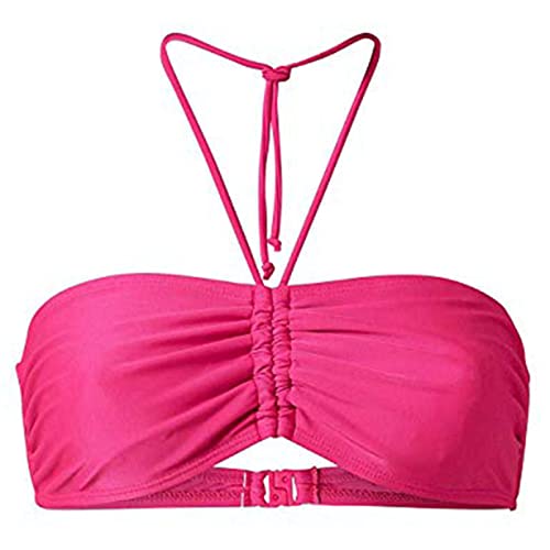 Wyongtao Damen Bikini Oberteil Push Up Sport Bikini Neckholder Bikinis Bademode Vacation Swimsuits Große Brüste Brazilian Rückenfrei Bikinioberteil mit Polster von Wyongtao