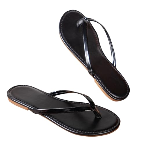 Wyongtao Damen Zehentrenner Flip Flops Sandalen Modischer Weicher Komfort Slippers Sandaletten Elegante Zehentrenner Hausschuh Slipper Sandals Abendschuhe Flip-Flops Sommerschuhe von Wyongtao