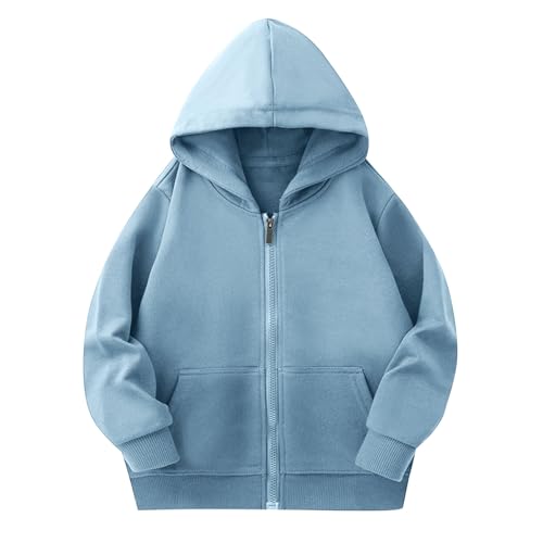 Wyongtao Hoodie Kinder Sweatjacke Jungen Mädchen Kapuzenjacke Kapuzenpullover Langarm Baumwolle Pullover mit Taschen Hoody Sweatshirt mit Reißverschluss Einfarbig Lässig Pullover Wyongtao Hoodie Kinder Sweatjacke Jungen Mädchen Kapuzenjacke Kapuzenpullover Langarm Baumwolle Pullover mit Taschen Hoody Sweatshirt mit Reißverschluss Einfarbig Lässig Pullover von Wyongtao