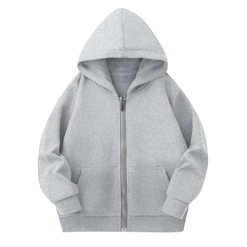 Wyongtao Hoodie Kinder Sweatjacke Jungen Mädchen Kapuzenjacke Kapuzenpullover Langarm Baumwolle Pullover mit Taschen Hoody Sweatshirt mit Reißverschluss Einfarbig Lässig Pullover Wyongtao Hoodie Kinder Sweatjacke Jungen Mädchen Kapuzenjacke Kapuzenpullover Langarm Baumwolle Pullover mit Taschen Hoody Sweatshirt mit Reißverschluss Einfarbig Lässig Pullover von Wyongtao