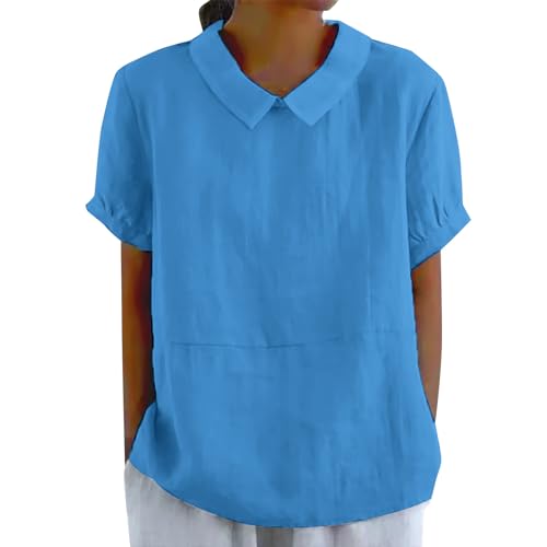 Wyongtao Leinenbluse Damen Sommer Musselin Tshirt Retro Große Größen 3/4-Arm Oberteile mit Stickerei Muster Leinenhemd Baumwolle Leinen Lässig Tunika Locker Bluse Boho Tops Tuniken Wyongtao Leinenbluse Damen Sommer Musselin Tshirt Retro Große Größen 3/4-Arm Oberteile mit Stickerei Muster Leinenhemd Baumwolle Leinen Lässig Tunika Locker Bluse Boho Tops Tuniken von Wyongtao