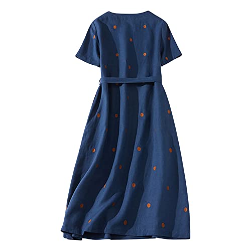 Wyongtao Maxikleider Damen Leinenkleid Langärmelige Button Down Blusenkleid Hemden Kleider Tunika Strandkleider Lose Lange Sommerkleider Revers Büro Casual Tunikakleider Wyongtao Maxikleider Damen Leinenkleid Langärmelige Button Down Blusenkleid Hemden Kleider Tunika Strandkleider Lose Lange Sommerkleider Revers Büro Casual Tunikakleider von Wyongtao