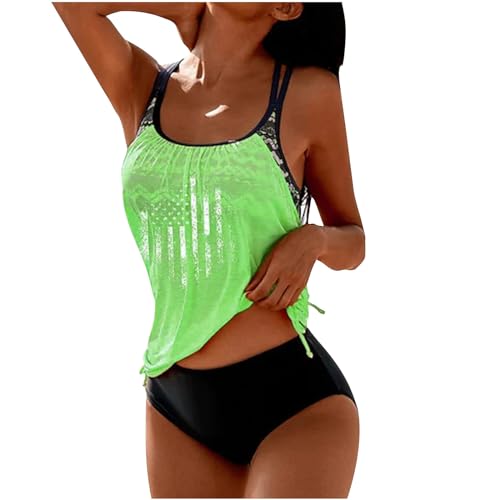 Wyongtao Tankini Damen Bademode Bauchweg Set Push Up Bauch Weg Tankini Damen Freizeit Tankini Badeanzug Zweiteiler Tankinis Set Elegant Badeanzüge für Damen Tankini Oberteil mit Dreieck Unterhosen Wyongtao Tankini Damen Bademode Bauchweg Set Push Up Bauch Weg Tankini Damen Freizeit Tankini Badeanzug Zweiteiler Tankinis Set Elegant Badeanzüge für Damen Tankini Oberteil mit Dreieck Unterhosen von Wyongtao