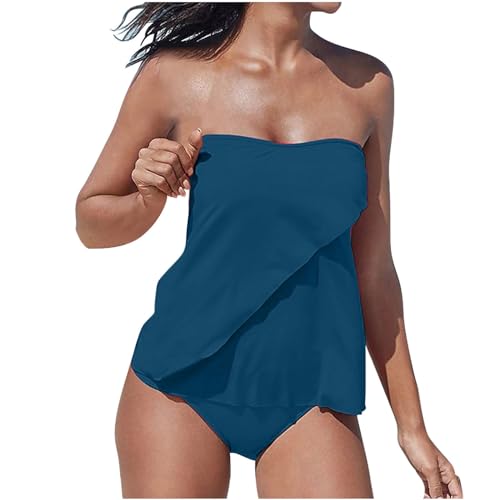 Wyongtao Tankini Damen Bandeau Bauchweg Bademode Set Zweiteilig Push up mit Einstellbarer Badeanzug Oberteil Bikini Set Große Größen Strand Schwimmanzug Damen Tankini Sets Bauchweg Bademode Set Wyongtao Tankini Damen Bandeau Bauchweg Bademode Set Zweiteilig Push up mit Einstellbarer Badeanzug Oberteil Bikini Set Große Größen Strand Schwimmanzug Damen Tankini Sets Bauchweg Bademode Set von Wyongtao