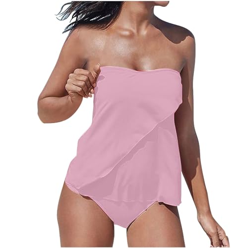 Wyongtao Tankini Damen Bandeau Bauchweg Bademode Set Zweiteilig Push up mit Einstellbarer Badeanzug Oberteil Bikini Set Große Größen Strand Schwimmanzug Damen Tankini Sets Bauchweg Bademode Set Wyongtao Tankini Damen Bandeau Bauchweg Bademode Set Zweiteilig Push up mit Einstellbarer Badeanzug Oberteil Bikini Set Große Größen Strand Schwimmanzug Damen Tankini Sets Bauchweg Bademode Set von Wyongtao
