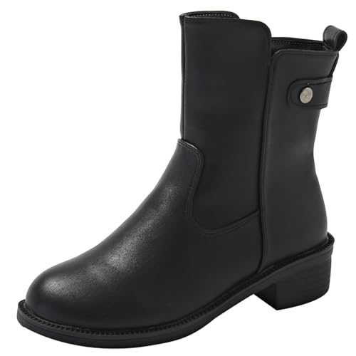 Wyongtao Winterstiefel Damen Gefüttert Keilabsatz Klassisch Winterschuhe Warm Warm Gefüttert Fellstiefel für Outdoors mit Memory-Schaum-Innensohle von Wyongtao