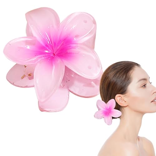Haarklammern Blumen, Hawaiianische -Haarspange, Bunte Blumen-Haarklammern, Blumen-Haarklammern Für Dickes Haar, Urlaubsgeschenke Für Mädchen Und Damen ?Magenta? von Wyttuubv
