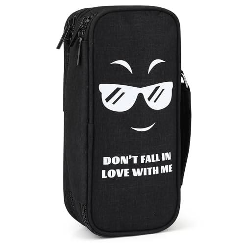 Wzone Federmäppchen Großer Kapazität mit Organizer 5 Fach für Jungen Mädchen, Pencil Case Schreibtisch Organizer Schule & Büro Studentin, Don't Fall IN Love with ME Wzone Federmäppchen Großer Kapazität mit Organizer 5 Fach für Jungen Mädchen, Pencil Case Schreibtisch Organizer Schule & Büro Studentin, Don't Fall IN Love with ME von Wzone