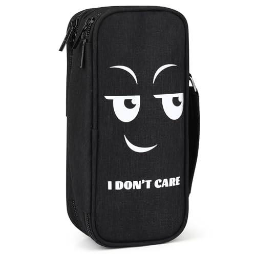 Wzone Federmäppchen Großer Kapazität mit Organizer 5 Fach für Jungen Mädchen, Pencil Case Schreibtisch Organizer Schule & Büro Studentin, I Don't Care Wzone Federmäppchen Großer Kapazität mit Organizer 5 Fach für Jungen Mädchen, Pencil Case Schreibtisch Organizer Schule & Büro Studentin, I Don't Care von Wzone