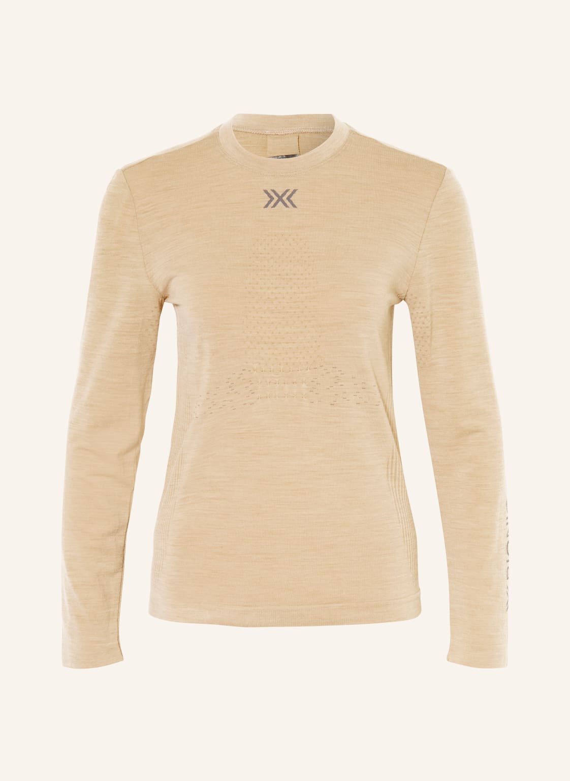 X-Bionic Funktionsshirt Mightywool Mit Merinowolle beige von X-BIONIC