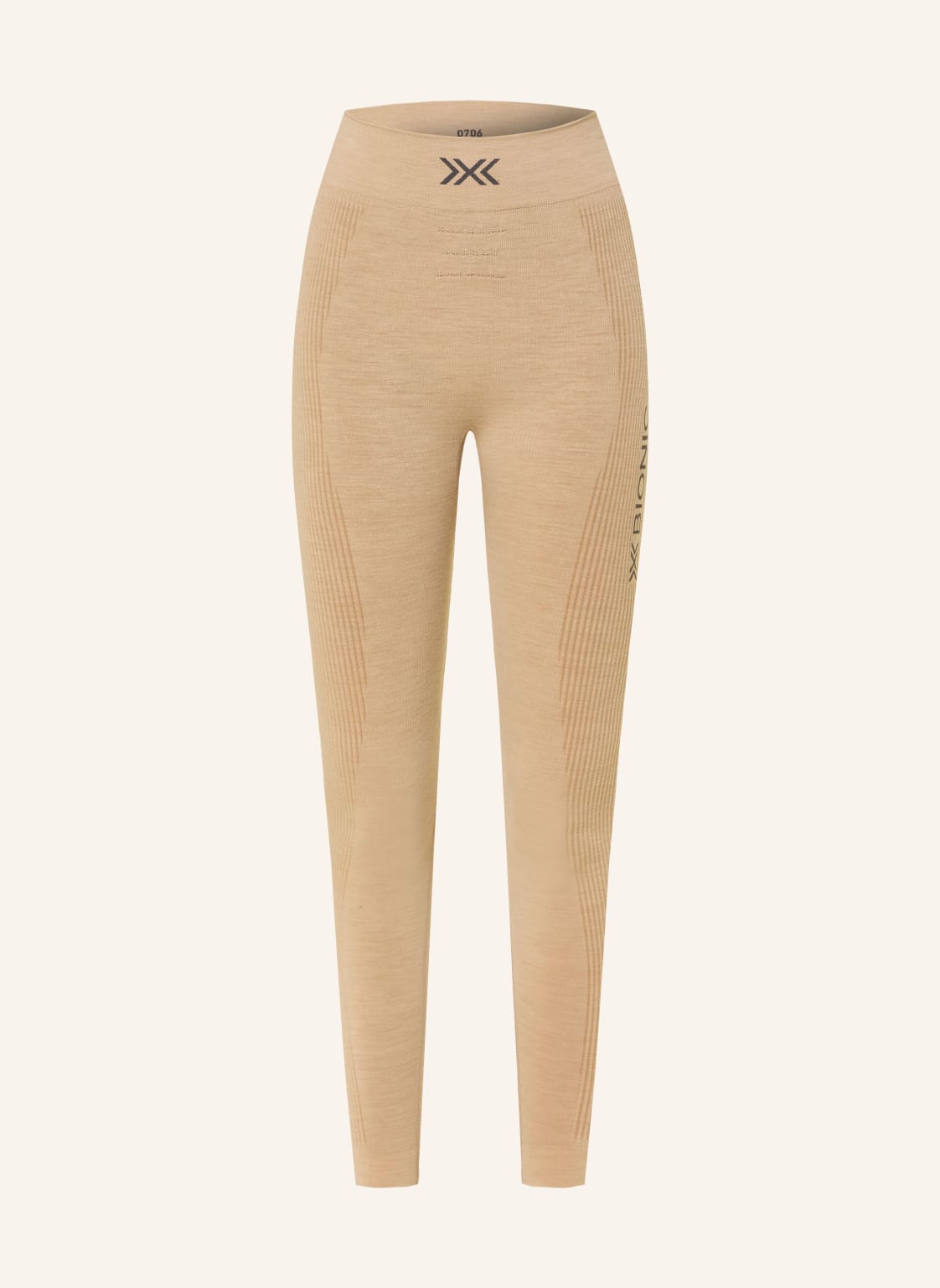 X-Bionic Funktionswäsche-Hose Mightywool Mit Merinowolle Und Verkürzter Beinlänge beige von X-BIONIC