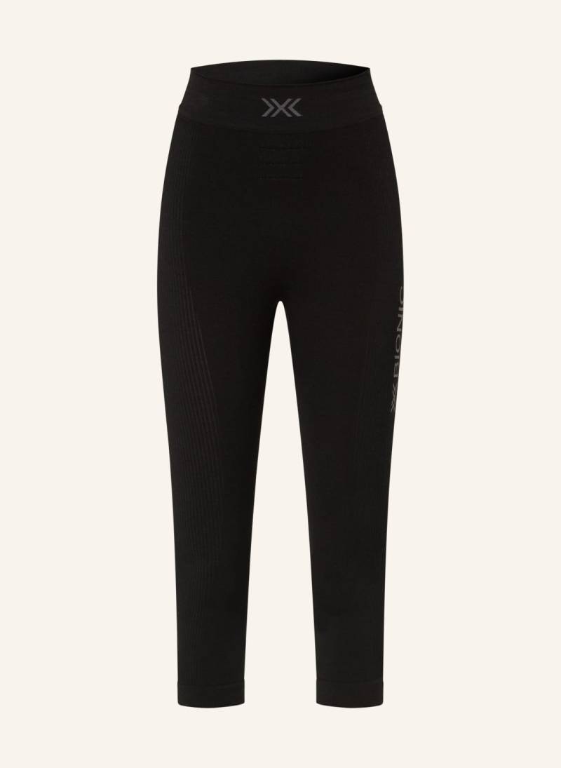 X-Bionic Funktionswäsche-Hose Mightywool Mit Merinowolle Und Verkürzter Beinlänge schwarz von X-BIONIC