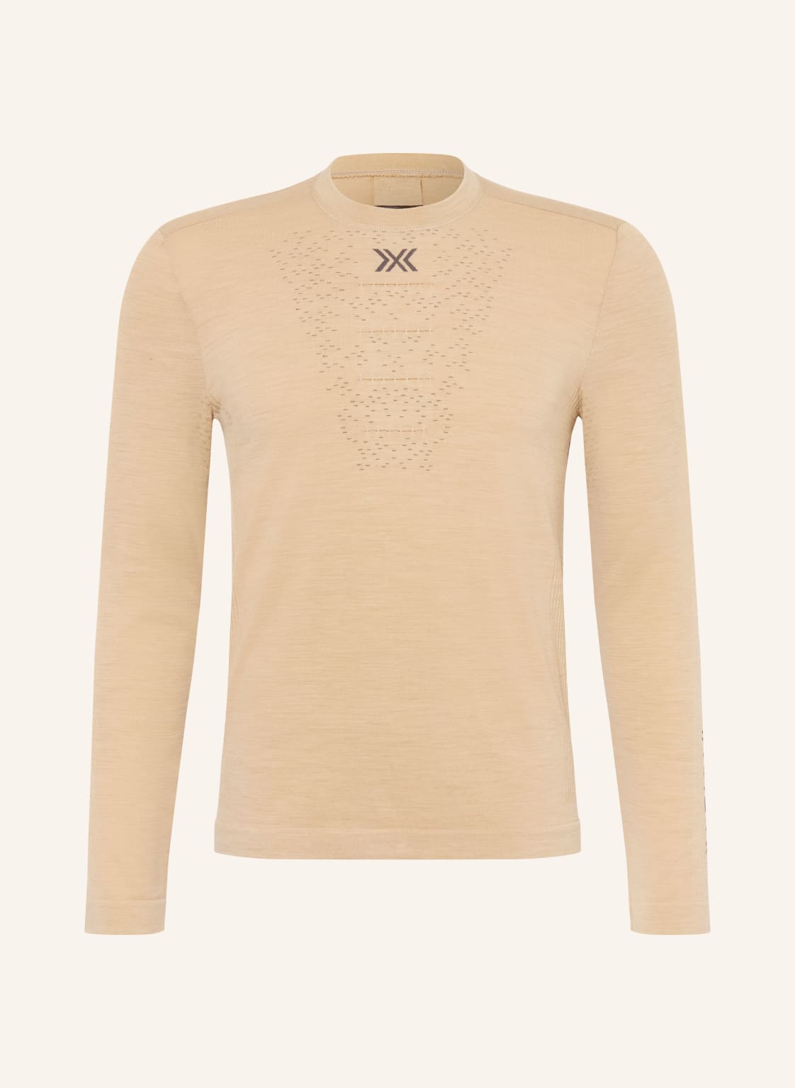 X-Bionic Funktionswäsche-Shirt Mightywool Mit Merinowolle beige von X-BIONIC