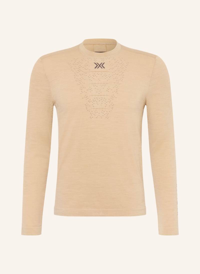 X-Bionic Funktionswäsche-Shirt Mightywool Mit Merinowolle beige von X-BIONIC