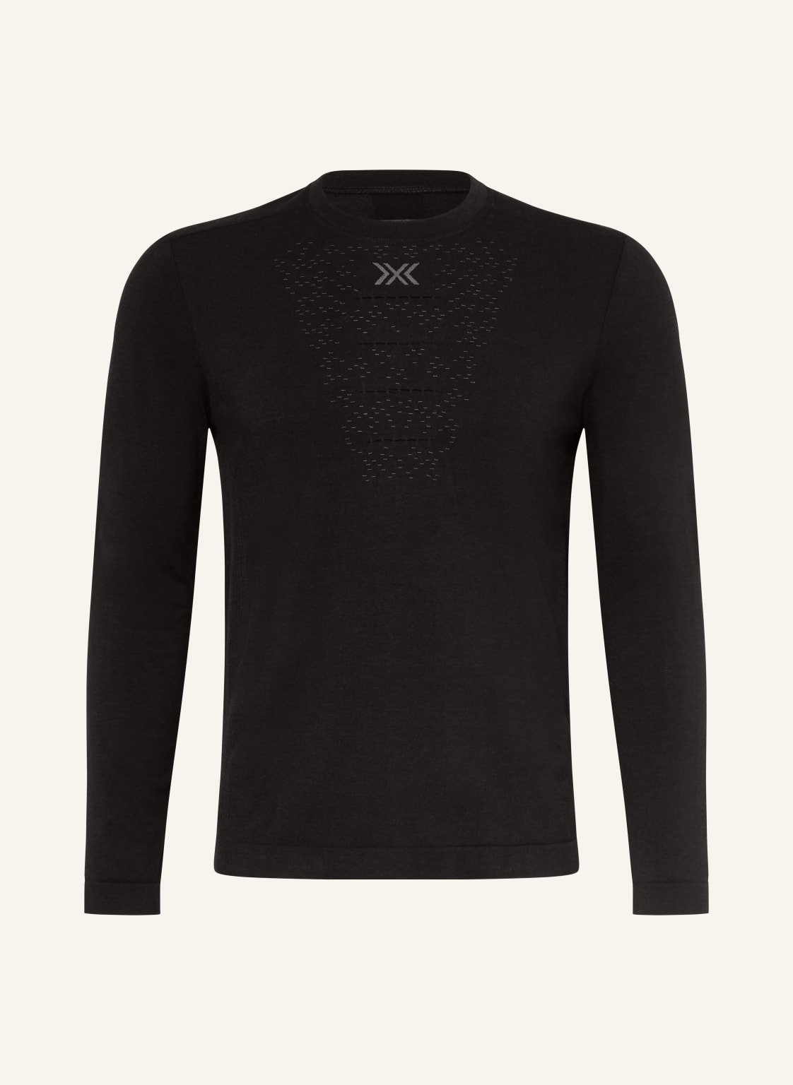 X-Bionic Funktionswäsche-Shirt Mightywool Mit Merinowolle schwarz von X-BIONIC