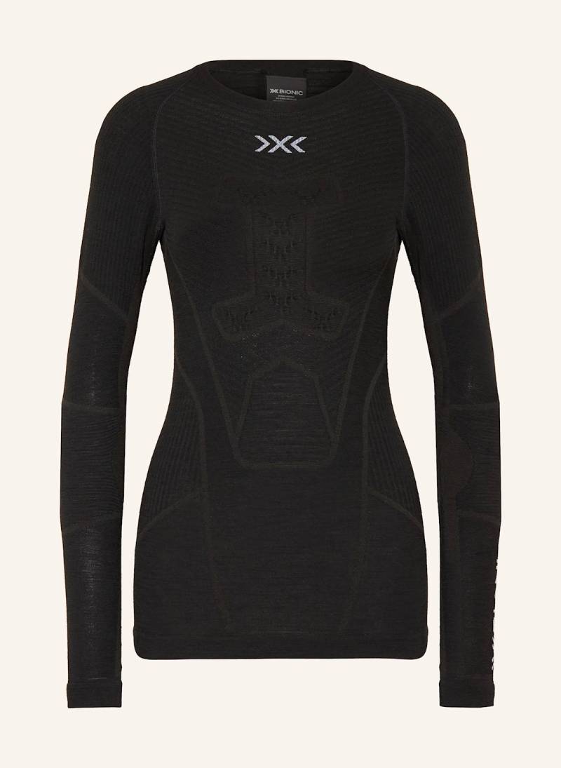 X-Bionic Funktionswäsche-Shirt Symbio Merino Aus Merinowolle schwarz X-Bionic Funktionswäsche-Shirt Symbio Merino Aus Merinowolle schwarz von X-BIONIC