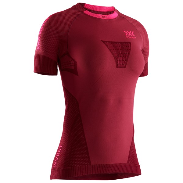 X-Bionic - Women's Invent 4.0 Running Shirt S/S - Laufshirt Gr L;M;S;XL;XS rot;schwarz von X-BIONIC