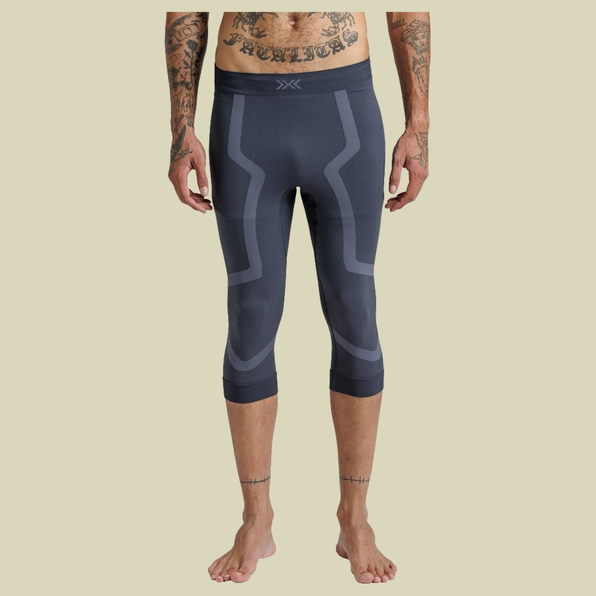 X-Bionic X-Ential 3/4 Tights Men L grau - anthracite von X-BIONIC