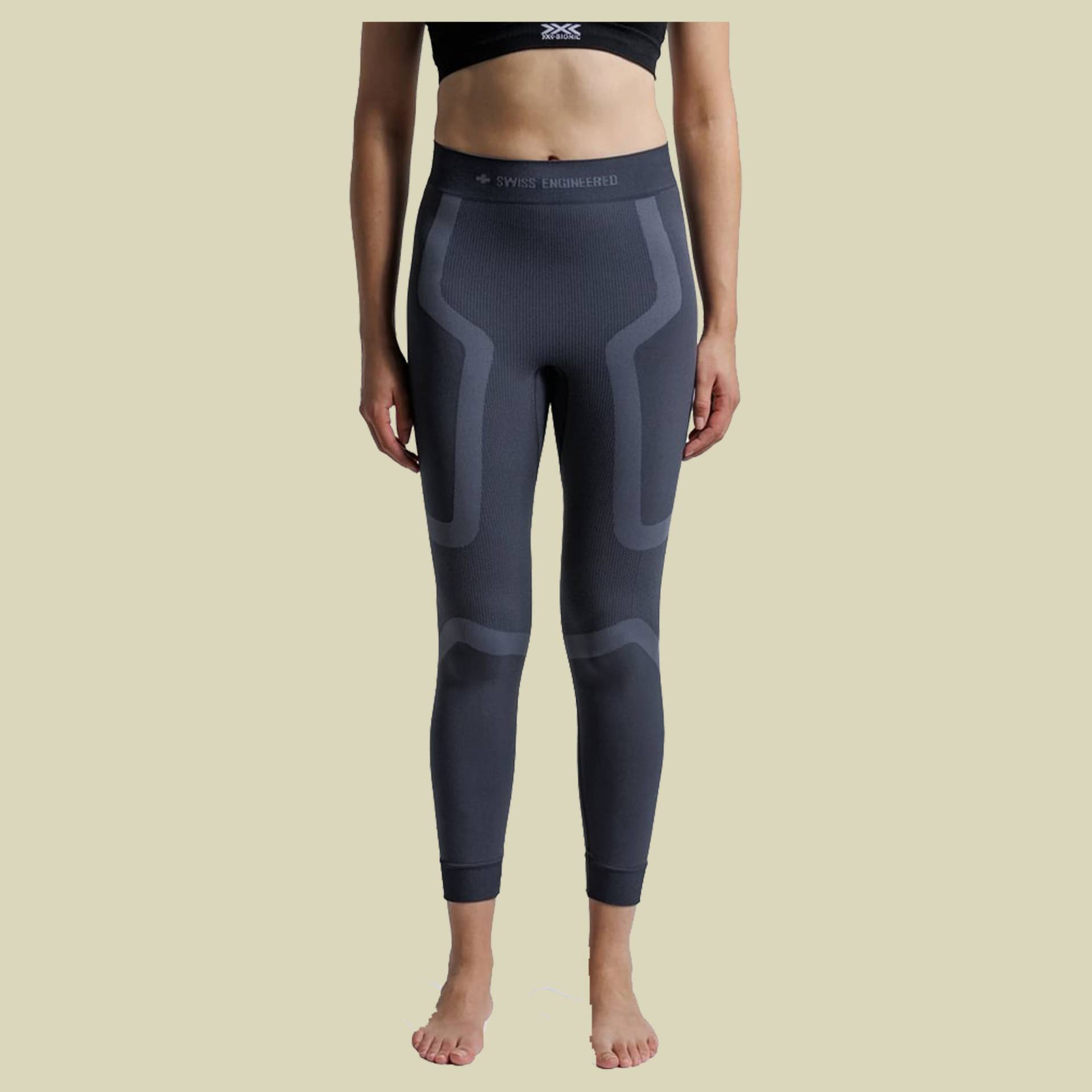 X-Bionic X-Ential Long Tights Women L grau - anthracite von X-BIONIC