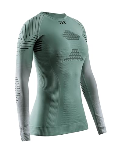 X-BIONIC® INVENT FX SHIRT LS WMN SAGE GREEN/LIGHT GREY/OPTICAL WHITE L von X-Bionic