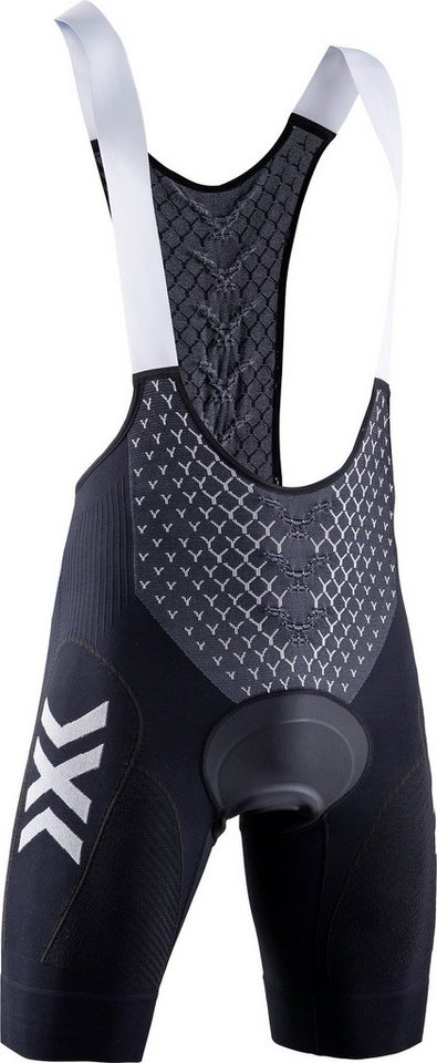 X-Bionic Fahrradhose Bike Twyce 4.0 BIB Short Padded schwarz/weiss Herren von X-Bionic