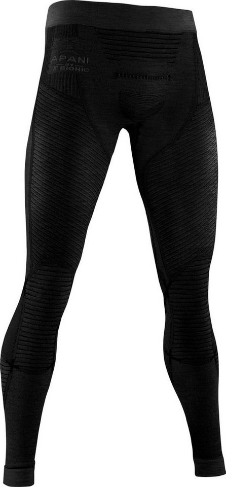 X-Bionic Funktionshose Unterwäsche Apani 4.0 Merino lang schwarz Herren von X-Bionic
